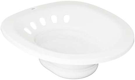 Collapsible Sitz Bath Kit for Women - Easy to Store, Flusher Hose, Wide Seat, Deeper Bowl (White)