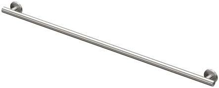 Gatco 897 Latitude II 48-Inch Grab Bar - ADA Compliant Wall Mount Stainless Steel Safety Bar for Bathroom, Satin Nickel Finish