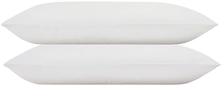 RejuveNite® American Talalay Latex Pillows - Medium Support, King High Profile, Dual Set - 100% Cotton Sateen Covers – Made in USA