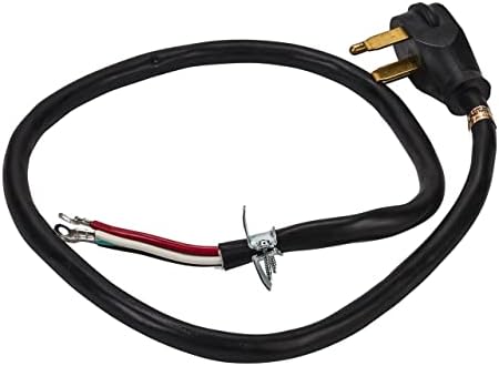 Whirlpool 8171394RC Genuine OEM 4-Wire Power Cord For Ranges, Black – Replaces W10831384
