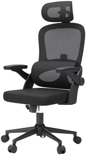 SIHOO Ergonomic Office Chair, Office Chair with Up&Down Lumbar, High Back Home Desk Chair with 3D Armrests, Computer Chair with Adjustable 2D Headrest, Tilt Function Black