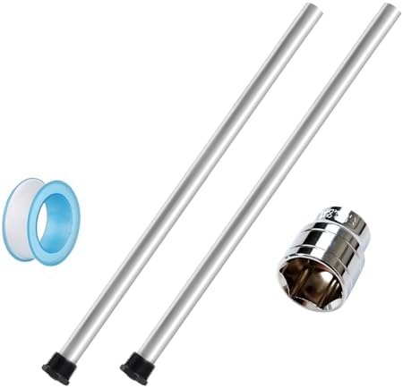 Anode Rod for hot Water Heater(2 Pack) Water Heater Anode Rod.21.65 Inch Long, Compatible with Rheem, A. O. Smith, Giant, Protect The Water Tanks from Corrosion – 3/4NPT Thread