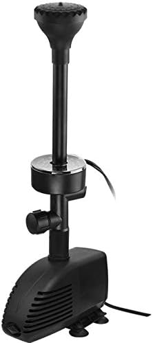 660GPH Submersible Pump Pond Fountain with Inside Filter and RGB Colorful LED Light, Multiple Water Fountain Spray Nozzles Kit for Garden PondIndoor and Outdoor Landscape