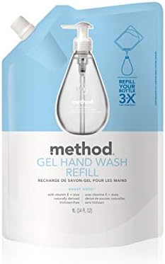 Method Gel Hand Soap Refill, Sweet Water, 34 oz, 1 pack, Packaging May Vary