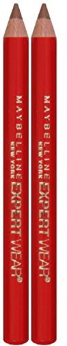 Maybelline Expert Eyes Twin Brow & Eye Pencil, Dark Brown [102], 0.06 oz (Pack of 7)
