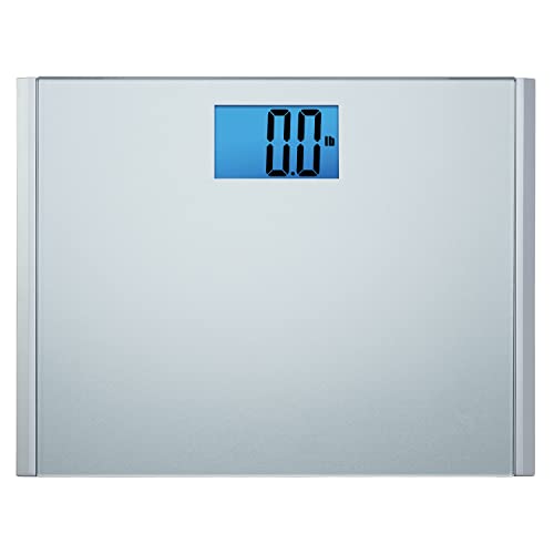 EatSmart Precision Plus Digital Bathroom Scale, 440 lb Capacity, Ultra-Wide Platform with Step-On Technology, Accurate Body Weight Scale, Grey