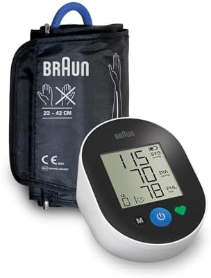 Braun ExactFit™ 2 Blood Pressure Monitor for Home Use - Accurate Blood Pressure Machine, Color-Coded Results, Large Display BP Monitor, Universal Upper Arm Cuff, 30 Memory Slots, FSA and HSA Eligible