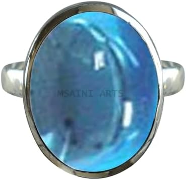 Solid 925 Sterling Silver Ring for Women & Men, Amethyst Ring Gemstone Unique Handcrafted Ring (US Size 5)