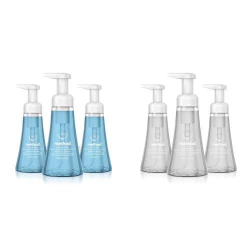 Method Foaming Hand Soap, Sea Minerals, Biodegradable Formula, 10 fl oz & Foaming Hand Soap, Sweet Water, Biodegradable Formula, 10 fl oz