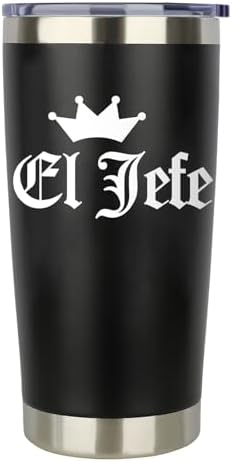 Bosses Day Gifts for Men in Spanish, Regalos de jefe para hombres En Español, Christmas Birthday Appreciation Gifts for Boss, Male Manager Leader Principal Boss Day Gift Ideas for Men -20oz Tumbler