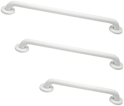 Grab Bar Bundle - ADA Compliance - White, 1.5" Diameter - 18", 36", 42" - Pack of 3