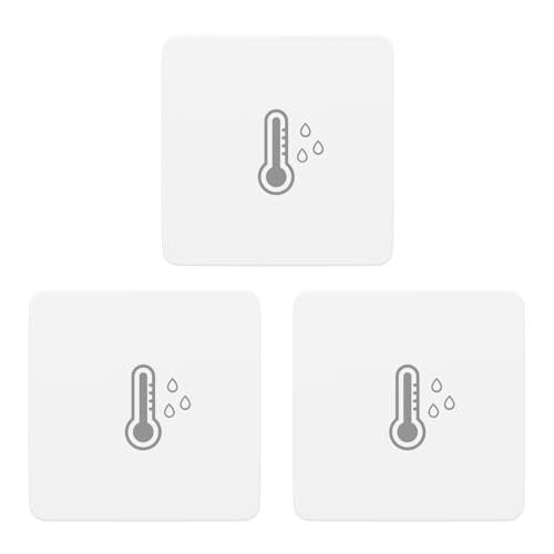 THIRDREALITY Zigbee Temperature and Humidity Sensor Lite 3Pack,Smart Thermometer and Hygrometer, Compatible with Echo Devices with Zigbee Hub Built-in,Home Assistant, SmartThings, Homey,Hubitat