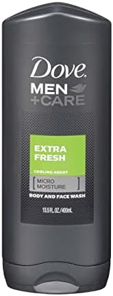 Dove Men + Care Body Wash Extra Fresh 13.5 Ounces (Value Pack of 6)