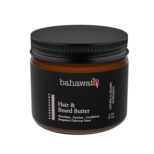 Hair & Beard Butter -Barbershop - Strengthen & Soften Leave in Conditioner – Natural Ingredients | The Best Beard Butter- 2oz- packaging may vary