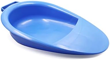 PEPE Mobility - Bed Pans for Elderly Females, Easy to Clean, Comfortable, with Handle, Portable, Blue