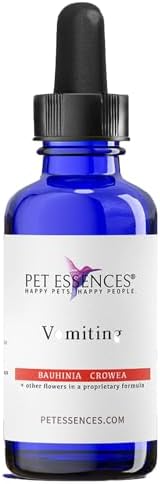 Vomiting Formula for Dogs, Cats & Horses, 1oz - Natural Flower Essences for Chronic Cat Vomit Due to Fear and Trauma - Easy to Use and Safe for All Ages & Breeds