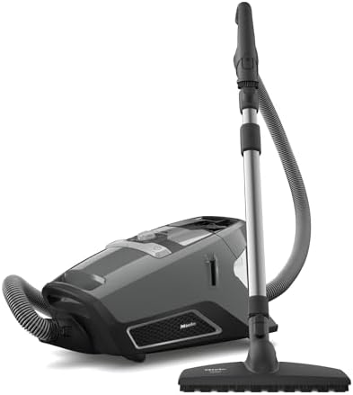 Miele Blizzard CX1 PureSuction Powerline Bagless Canister Vacuum Cleaner with AllTeQ Universal Floorhead and Parquet Twister Floorhead, 1200 W, Graphite Gray â€“ 10829430