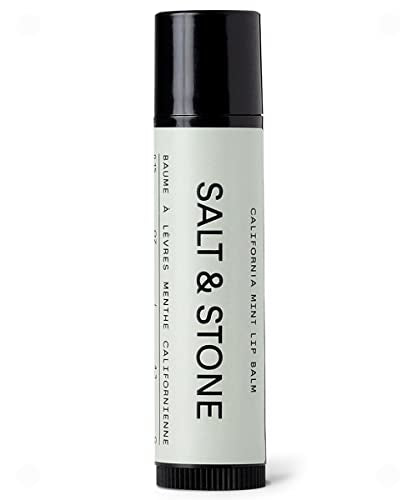 SALT & STONE California Mint Lip Balm | Natural, Moisturizing, Hydrating Long Lasting Lip Balm | Restores Dry Cracked Lips | Cruelty-Free, Gluten-Free | Made in USA