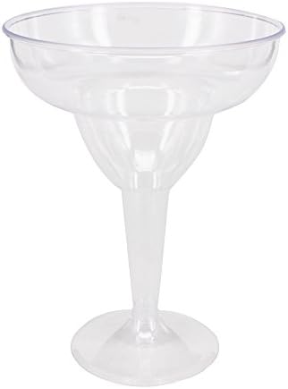 18 Count 11oz Clear Hard Plastic Margarita Glasses/Party Cups Wedding Parties Cocktail Cups