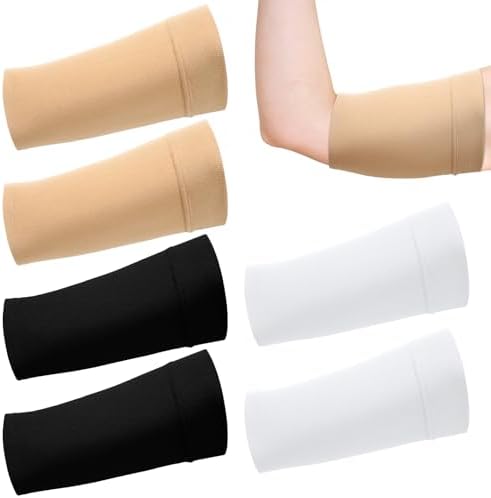 6 Pcs PICC Line Sleeve Cover PICC Line Shower Cover Fashionable Breathable Upper Arm Sleeves for Women Men(Medium,Multicolor)