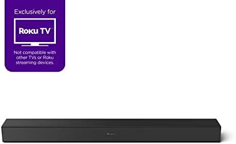 Roku TV Wireless Soundbar, Soundbar Exclusively for RokuTV with Enhanced Stereo Sound, Clear Dialogue, and Simple Wireless Setup