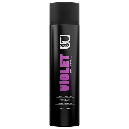 L3 Level 3 Violet Shampoo with Color Protection - Moisture Balance - Hair Repair and Strengthen - 9.47 Fl Oz