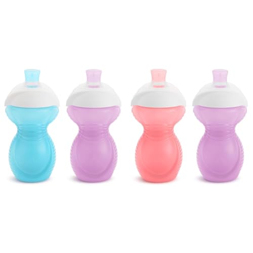 Munchkin® Click LockTM Bite Proof Sippy Cups, 9 Ounce, 2 Packs - Blue/Purple and Pink/Purple