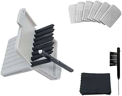 Wax Guards Cerumen Stop Filters for Phonak/Unitron/Widex Hearing Aids Cleaner with Cleaning Brush Kit Tools and Carry Case – 6Packs/48 Pieces