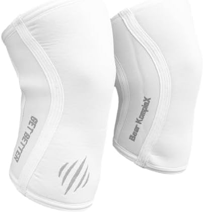 Bear KompleX Knee Sleeves for Men & Women - 5mm/7mm Compression & Heat Retention Neoprene Compression Knee Brace for Weightlifting, Squats & Powerlifting