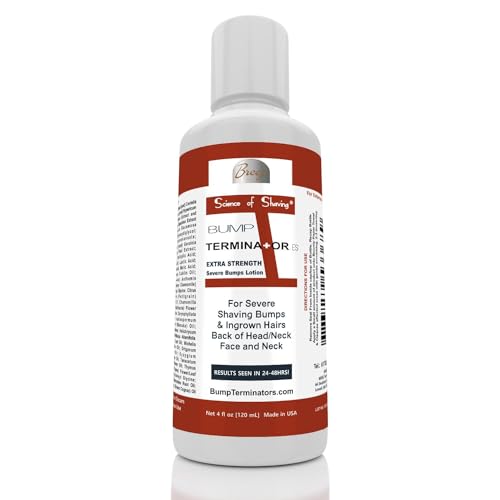 BUMP TERMINATOR EXTRA STRENGTH Severe Bumps Treatment | Razor Bumps And Ingrown Hair Treatment | Bikini Bumps | Back of Head Bumps And Ingrown Hair Treatment, 4 oz (Pack of 1)