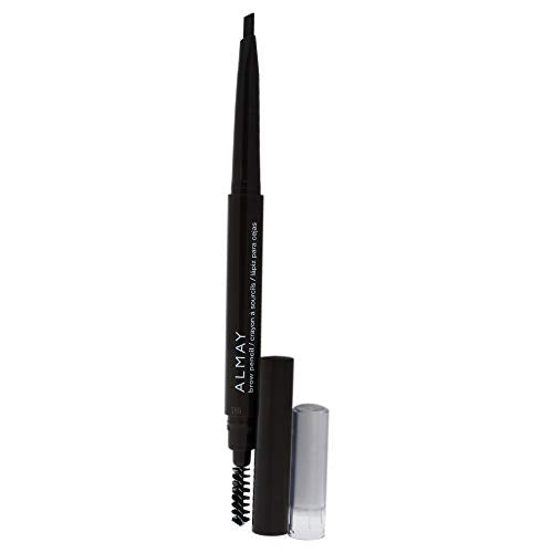 Almay Eyebrow Pencil with Spoolie Brush, Easy to Achieve Brows, Hypoallergenic, 802 Brunette