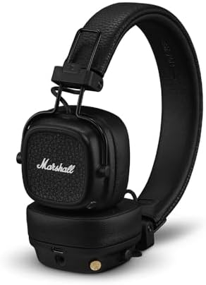Marshall Major V On-Ear Bluetooth Headphone, Black