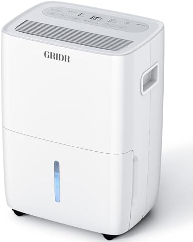 2500 Sq.Ft Energy Star Dehumidifier for Basement, Max 42 Pint/D, 5.5L Water Tank, Dehumidifiers for Home Large Room Bedroom Bathroom with Drain Hose, Intelligent Humidistat, Auto Defrost, 24H Timer