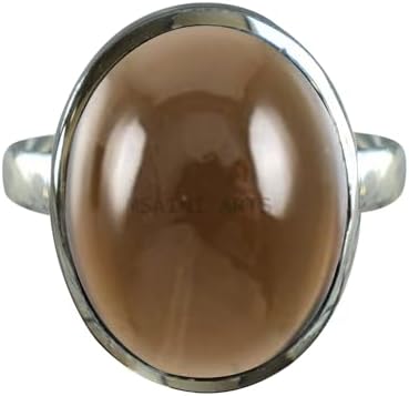 Solid 925 Sterling Silver Ring for Women & Men, Amethyst Ring Gemstone Unique Handcrafted Ring (US Size 5)