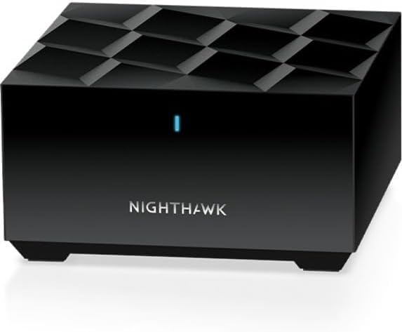 NETGEAR Nighthawk Advanced Whole Home Mesh WiFi 6 System (MK63S) with Free Armor Security – AX1800 Router with 2 Satellite Extenders, Coverage up to 4,500 sq. ft. and 25+ devices