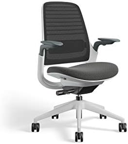 Steelcase Series 1 Office Chair - Ergonomic Work Chair with Wheels for Carpet - Helps Support Productivity - Weight-Activated Controls, Back Supports & Arm Support - Easy Assembly - Graphite, Light