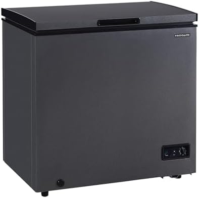 Frigidaire Chest Deep Freezer, 7 Cu. Ft. Capacity, Granita Rugged Design-Adjustable Thermostat-Removable Vinyl Coated Wire Basket-Easy Defrost Drain