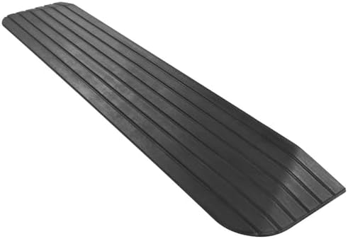 Silver Spring Solid Rubber Threshold Ramp 1" Rise 1,500 lb. Capacity for Wheelchairs and Power Scooters Indoor Outdoor Use