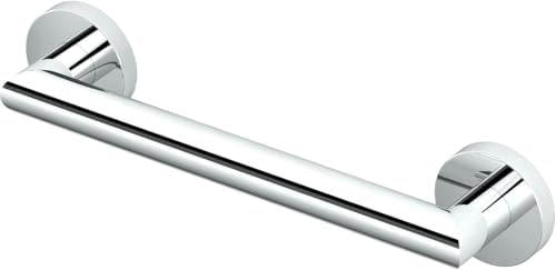 Gatco 960 Glam Grab Bar, Chrome, 12-inch/ADA Compliant Safety Stainless Steel Grab Bar for Bathroom