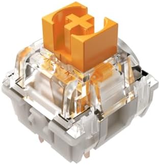 Razer Mechanical Switches Replacement Pack for Gaming Keyboard: Gen-3 Orange Tactile Switches- 2.0mm Actuation Point at 50g- Transparent Housing- 3 Pin- Box-Style Cross Stem- 36 pcs RC21-02040300-R3M1