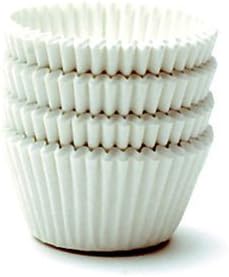 Decony Giant Muffin Cups Paper Liners - 500 Pc. -USA MADE- White Cupcake Liners for Baking for Large/Jumbo Muffins- Food-Grade, Quick-Release Paper- 2 1/4'' x 1 7/8" = 6''