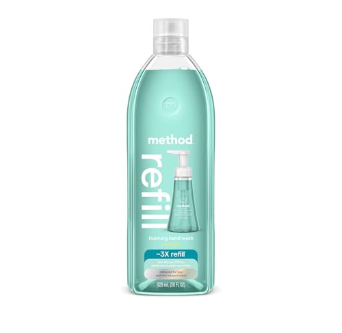 Method Foaming Hand Soap, Refill, Waterfall, 28 Ounce, 1 pack