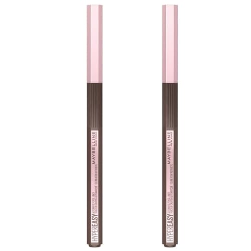 MAYBELLINE Pack of 2 New York Hyper Easy Eyeliner, Medium Brown 003
