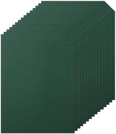 28 Sheets Dark Green Cardstock 8.5 x 11 Craft Paper, 92lb Heavyweight Christmas Green Card Stock for DIY Cards Making, Invitations, Thank You Cards, Birthday, Menus