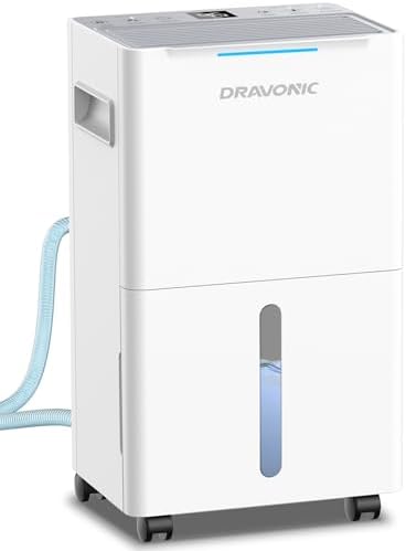 21 Pints Dehumidifier for Basement - 1500 Sq.ft Dehumidifiers for Home, Bedroom & Bathroom with Continuous Drain Hose, Intelligent Humidity Control, 3 Smart Modes Deshumidificador, 24H Timer