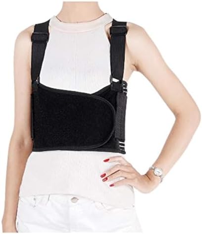 Solmyr Rib and Chest Support Brace, Broken Rib Brace, Breathable Rib Belt for Sore or Bruised Ribs Support, Sternum Injuries, Dislocated Ribs Protection, Pulled Muscle Pain (S)