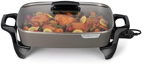 Presto 06856 16-Inch Ceramic Electric Skillet, Grey