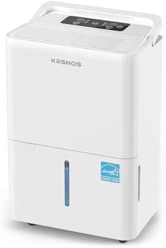 Kesnos 30 Pints Energy Star Dehumidifier for Spaces Up to 2,500 Sq. Ft, Quiet Dehumidifier for Home, Bedroom, Bathroom, Basement with Drain Hose, Featuring Mutile Mode, Auto Defrost, Timer Function