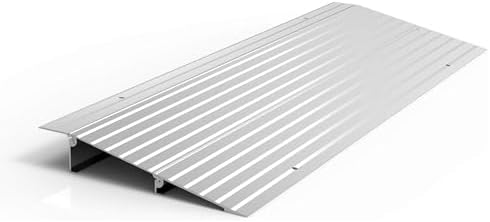 EZ-ACCESS - Threshold Ramps for Doorways - Portable Wheelchair Ramp for Home Steps, Aluminum Door Threshold Ramp for Sliding Doors, Walker & Wheelchair Access - Adjustable Modular Transitions, 2" Rise