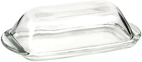 Anchor Hocking Glass Butter Dish with Cover, Single, Clear (8541936121)